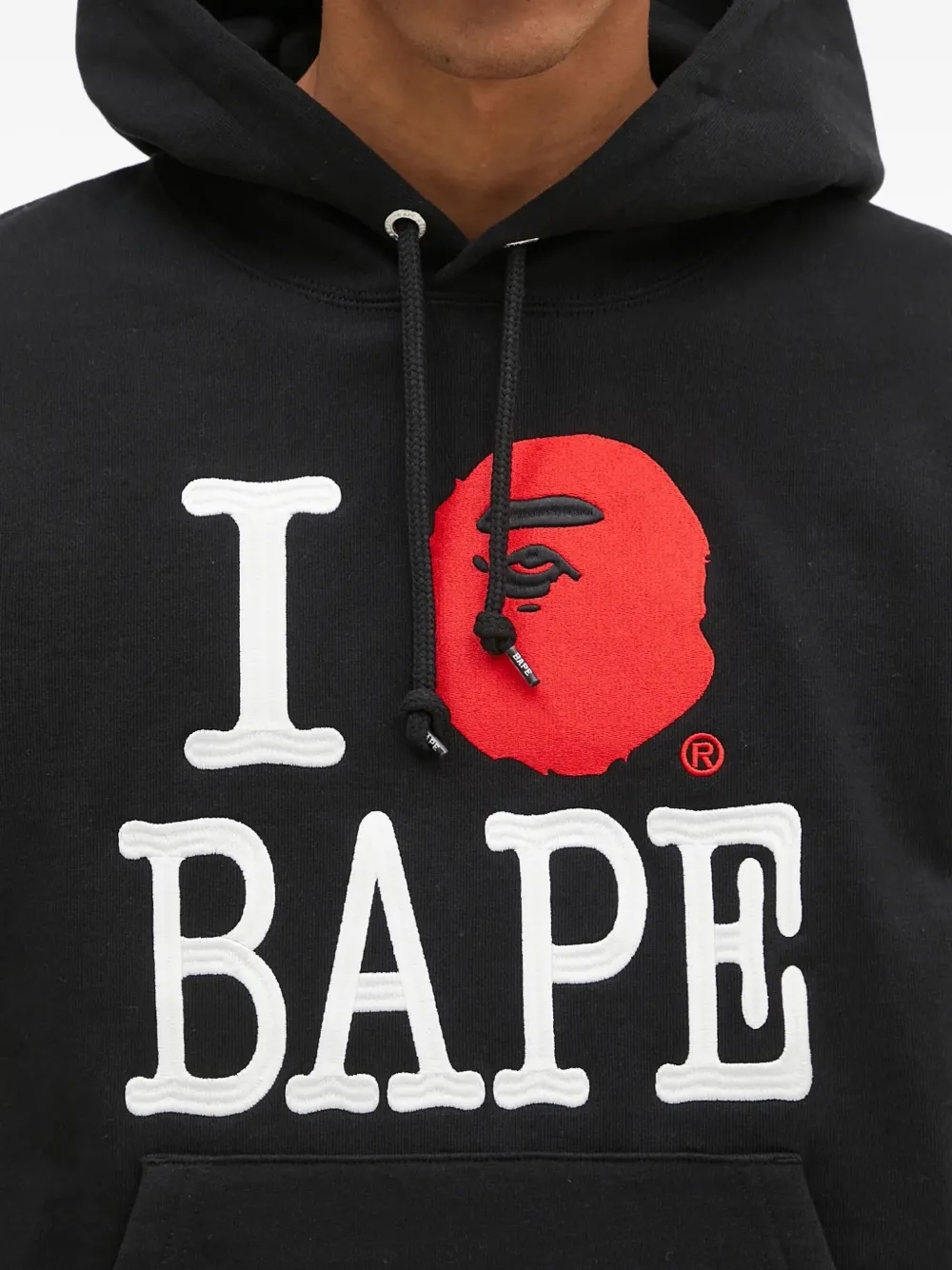 A BATHING APE® I Love Bape logo hoodie