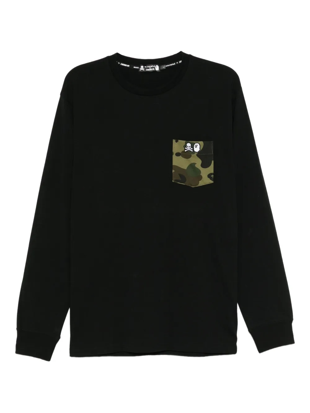 Mastermind Japan x Bape logo patch pocket T-shirt